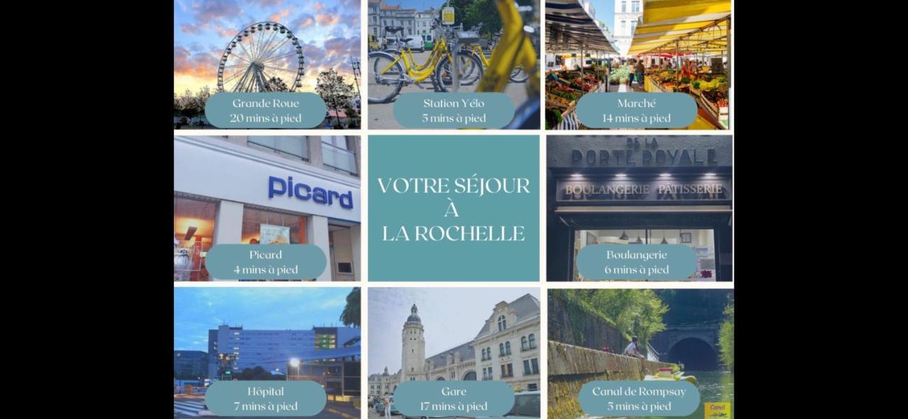 L'escapade de Rompsay Cosy&Moderne Lejlighed La Rochelle  Eksteriør billede
